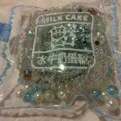 Jammyjem スクイーズ キラキラ先生 オイル 牛ケーキ ブラインド 水色