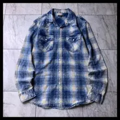 DAIGO様SAFARI記載□ディースクエアードインディゴチェックシャツ52