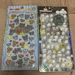 プチドロップステッカー トムとジェリー 光るジュエルプチドロップ シマエナガ