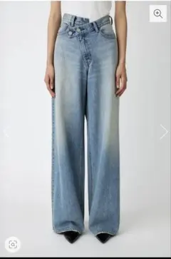 moussy カットアウトルーズストレートデニム 24インチ - メルカリ
