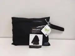 ブラック フード付き レインコート　ケース付き Mサイズ