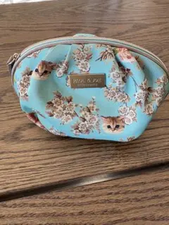 PAUL & JOE 猫と花のポーチ