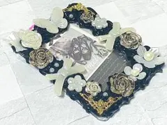 ホイップデコ トレカケース 推し活 ホワイト×ブラック