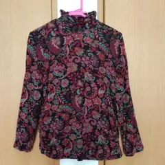 美品★レリアン Leilian イタリア製 G.BINDA ハイネックカットソー