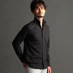 【NICOLE CLUB FOR MEN】ドット柄長袖シャツ