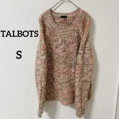 ✨️タルボット【S】TALBOTS ミックスカラー ケーブル編み セーター ウール
