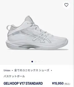 asics GELHOOP V17 STANDARD ホワイト バッシュ