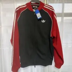 希少XS⭐️adidas ルーズメッシュ トラックトップ 藤井風着用 ブラック