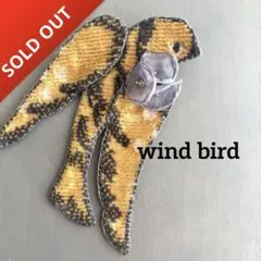 ⑤113 ミナペルホネン ブローチアクセサリー ハンドメイド 鳥モチーフ 