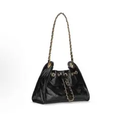 CHARLES & KEITH キルティング チェーンバッグ ブラック
