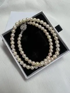 A6257 アコヤ　本真珠　ネックレス 本物 真珠　海水　パール