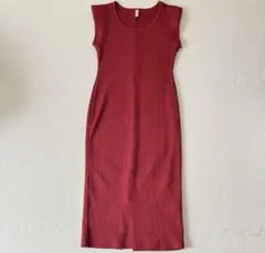 ノースリーブ ニットワンピース　ロイヤルパーティー