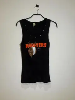 イベントに！ Hooters ブラック タンクトップ Lサイズ スワロフスキー