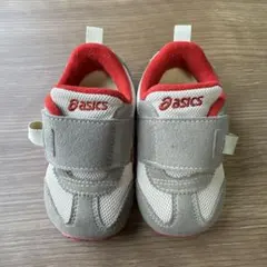 ASICS スクスク ベージュ/レッド 13.0㎝