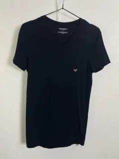 （美品）EMPORIOARMANIエンポリオアルマーニーVネックTシャツブラックのサムネイル