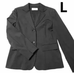 レディース テーラードジャケット ダークブラウン 濃茶色 L ピノーレ