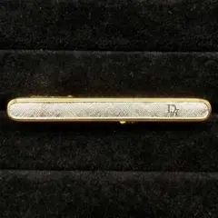 【極美品】Dior　ディオール　ネクタイピン　CDロゴ　ストライプ　ゴールド Christian Dior クリスチャン ディオール ネクタイピン ゴールド
