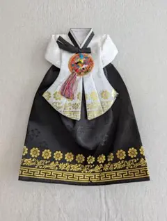 値下げ❣チマチョゴリ　黒 花柄 韓国伝統衣装 hanfu001.jpg