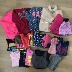 キッズ　女の子　100cm まとめ売り　秋冬物　トレーナー　コート　19点