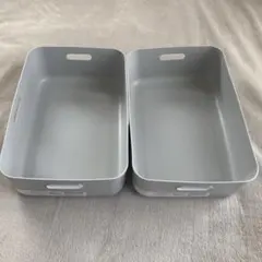 【NITORI】ソフトNインボックスよこ型ハーフサイズ/LGY/2個セット