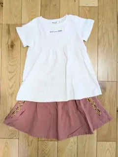 Noeil aime BeBe Tシャツ スカート セットアップ　110のサムネイル