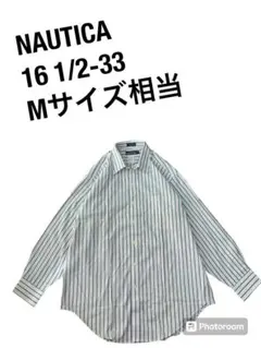 ノーティカ ストライプシャツ 綿100% 6 1/2-33 M相当 ストリートのサムネイル