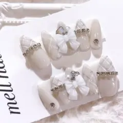 3835 ネイルチップ 量産型 ワンホン フレンチガーリー 韓国 地雷 オーダー