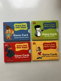 Every Day With Zippy ゲームカード 4セットのサムネイル