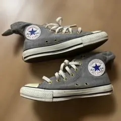 CONVERSE ALL STAR スニーカー バックリボン23.5cm グレー