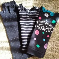 値下げします！！！110女児♡トップス３枚セット