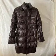 Gap ダークブラウン ダウンジャケット XS ダウン90%フード付き取り外し可