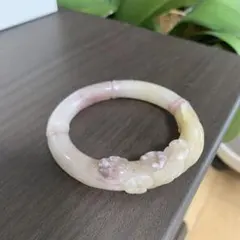 シャー太翠花柄丸型バングル