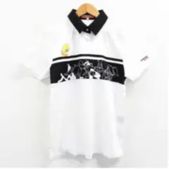 CASTELBAJAC 半袖ポロシャツ LOONEY TUNES ホワイト