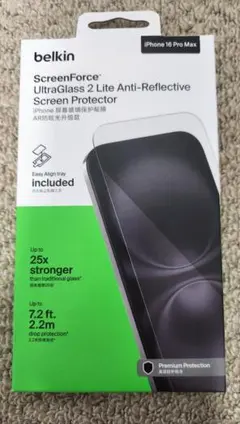 【新品未開封】Belkin iPhone16 ProMax 0.29mm