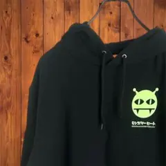 プリントスター✨オリジナルフーディ　パーカー【Ｌ】モンスターヒート　黒のサムネイル