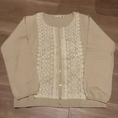 earth music&ecology レースカーディガン M