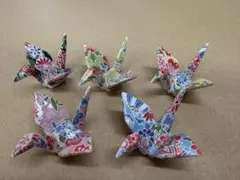 折り鶴　箸置き 陶器 京雅5色セットのサムネイル