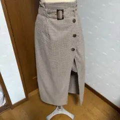 INGNI 共ベルト付スリットナロースカート