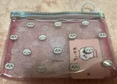 ちいかわ　透明ピンク　ミニポーチ