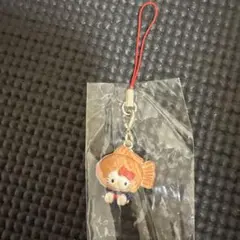 レトロ　ハローキティたい焼きストラップ　コンビニ限定