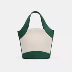 ZARA キャンバス地クロスボディバッグ　新品　今期完売　グリーンのサムネイル
