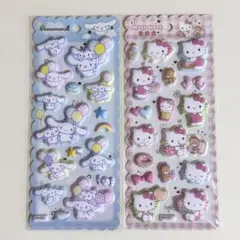 正規品 もちもち マシュマロシール 2種類セット ハローキティ シナモンロール