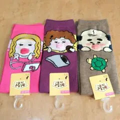 あしもとさん家　靴下　ショートクルー丈　３足セット