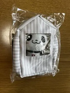 [新品][非売品]お買いものパンダ ポーチキーホルダー付きぬいぐるみ 楽天のサムネイル