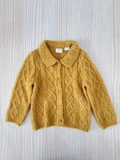 ZARA ニットカーディガン 90cm 100cm マスタード