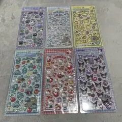 ボンボンドロップシール はぴだんぶい ハローキティ クロミ シナモン プリン 他