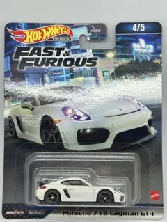 ホットウィール プレミアム ワイルドスピード ポルシェ 718 ケイマン GT4のサムネイル
