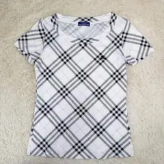 【希少】バーバリーブルーレーベル　ノバチェック　ホースロゴ　半袖Tシャツ　38