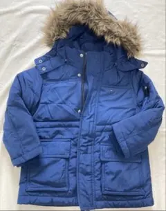 ファー付きフード　トミーヒルフィガー　アウター　ネイビー　紺　100 キッズ