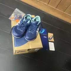 asics スパイク　EFFORT13 ネイビー/ミント　20.5